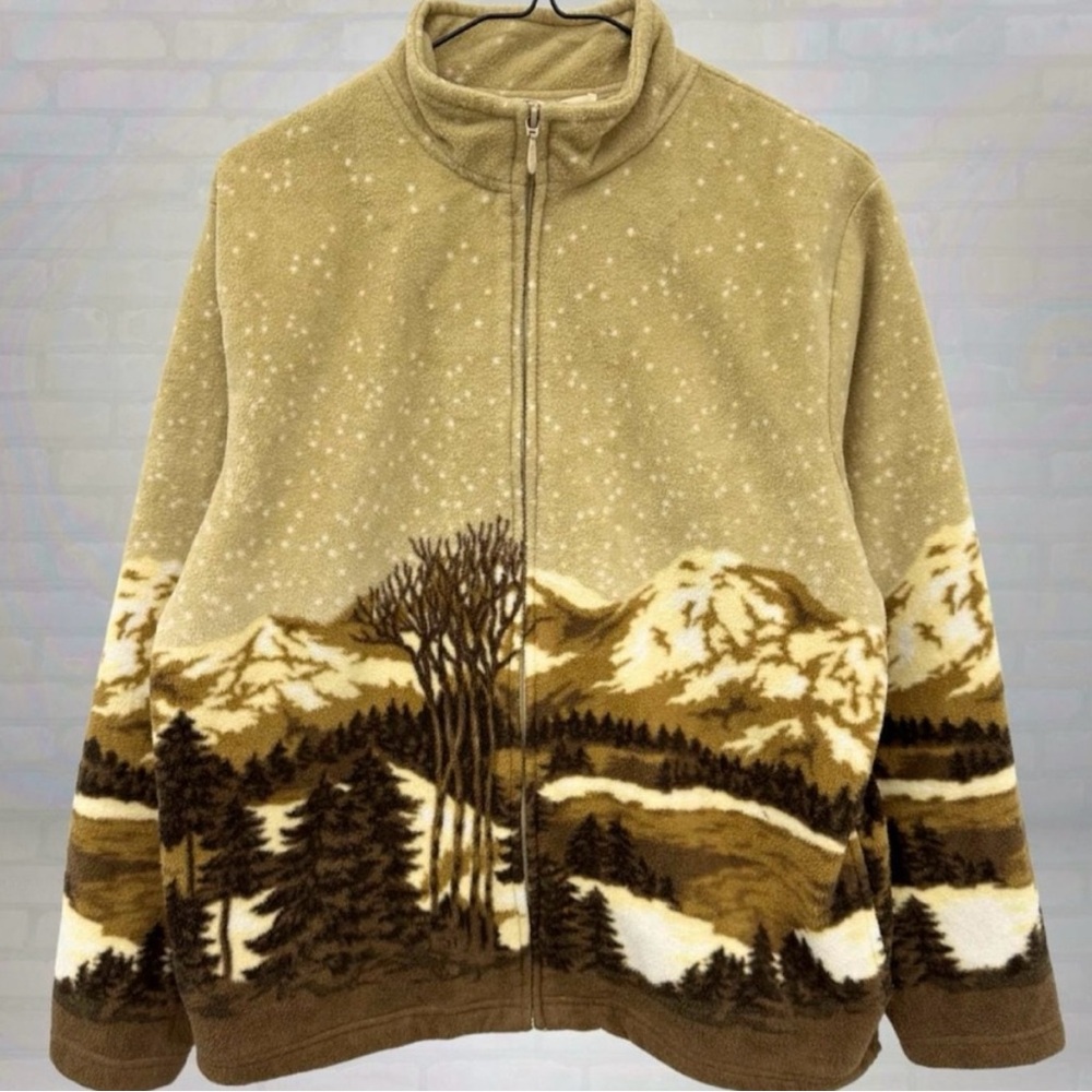 TRADITION COUNTRY COLLECTION SCENIC ZIP UP JACKET 20” PTP - Picture 1 of 6